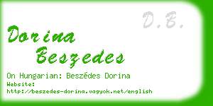 dorina beszedes business card